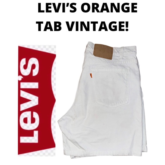 Levi's Pants - LEVI’S Orange Tab Vintage Jean Shorts White Size 36